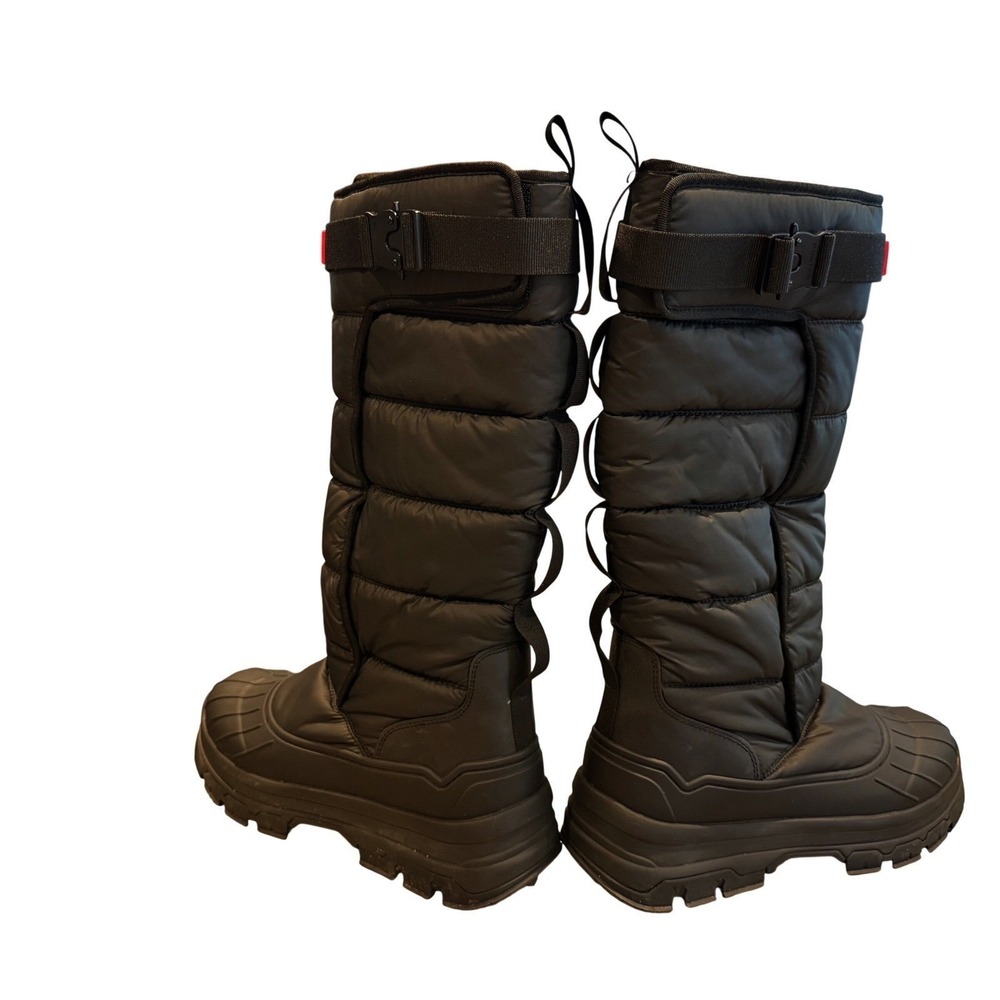 Hunter Intrepid Tall Snow Boots Black Quilted Insulated Winter Boots Womens 7 - Picture 3 of 6
